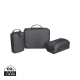Picture of RENEW AWARE™ RPET 3 PIECE PACKING CUBE SET in Black