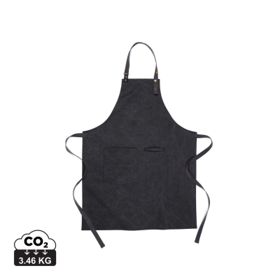 Picture of VINGA TOME GRS RECYCLED CANVAS APRON in Black.