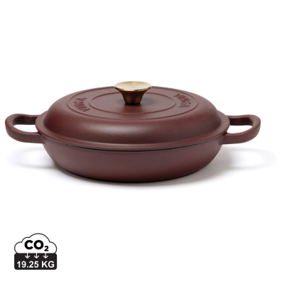 Picture of VINGA MONTE ENAMELED CAST IRON SAUTÉ PAN in Burgundy