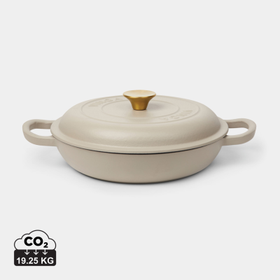 Picture of VINGA MONTE ENAMELED CAST IRON SAUTÉ PAN in Grey