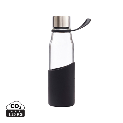 Picture of VINGA LEAN GLASS WATER BOTTLE in Black