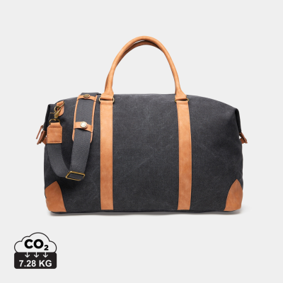 Picture of VINGA BOSLER RCS RECYCLED CANVAS DUFFLE BAG in Black