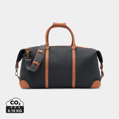 Picture of VINGA SLOANE RCS RPET WEEKENDER BAG in Grey.