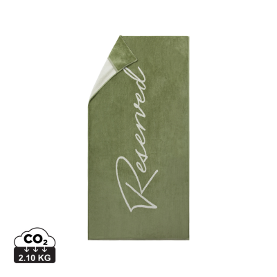 Picture of VINGA LOUNGE CHAIR TOWEL in Green, Beige