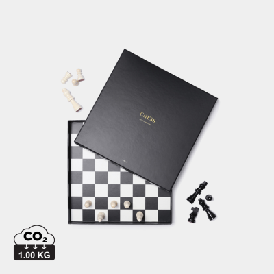 Picture of VINGA CHESS COFFEE TABLE GAME in Black