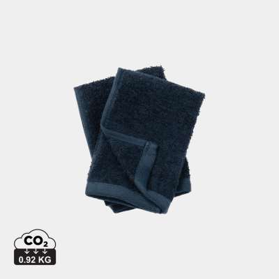 Picture of VINGA BIRCH TOWELS 30X30 in Blue.