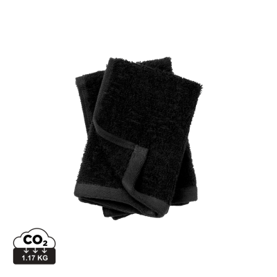 Picture of VINGA BIRCH TOWELS 30X30 in Black.