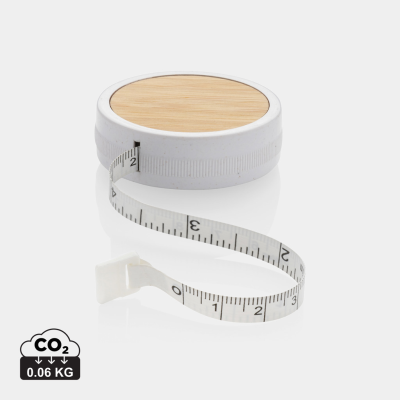 Picture of RCS RECYCLED PLASTIC & BAMBOO TAILOR TAPE in White, Brown.