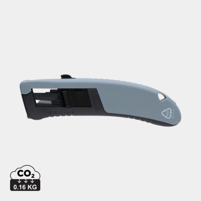 Picture of RCS CERTIFIED RECYCLED PLASTIC AUTO RETRACT SAFETY KNIFE in Grey