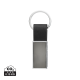 Picture of LUXURY PU KEYRING CHAIN RCS RECYCLED ZINC ALLOY in Black