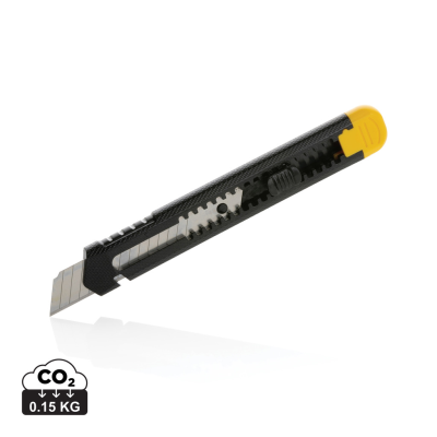 Picture of REFILLABLE RCS RECYCLED PLASTIC SNAP-OFF KNIFE in Yellow