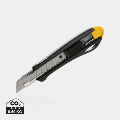 REFILLABLE RCS RECYCLED PLASTIC PROFESSIONAL KNIFE in Yellow.