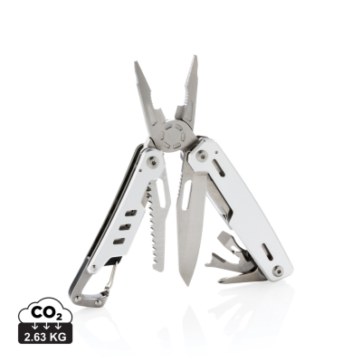 Picture of SOLID MULTI TOOL with Carabiner in Silver.