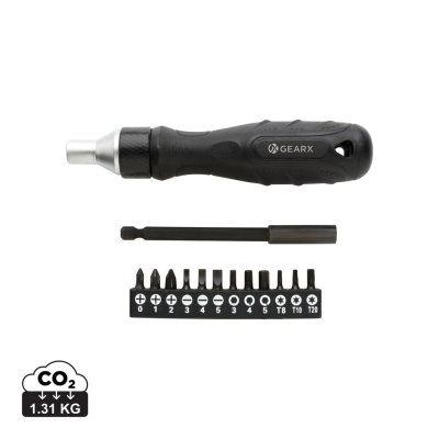 Picture of GEAR x RATCHET SCREWDRIVER in Black.