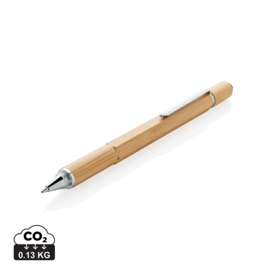 Picture of BAMBOO 5 in 1 TOOLPEN in Brown.