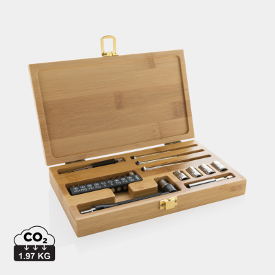 Picture of CARVINE 21 PCS BAMBOO TOOL SET in Brown.