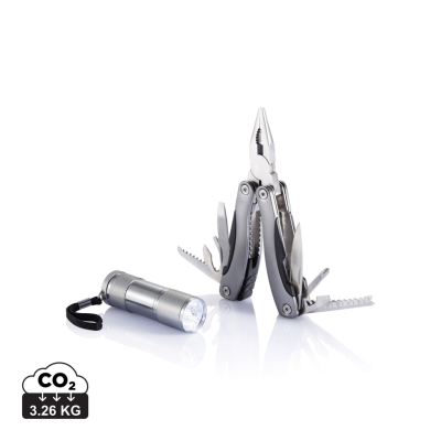 Picture of MULTI TOOL AND TORCH SET in Grey.