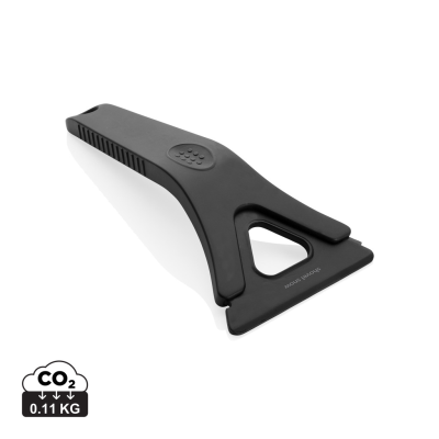 Picture of POLARD RCS CERTIFIED RECYCLED PLASTIC 3-IN-1 ICE SCRAPER in Black