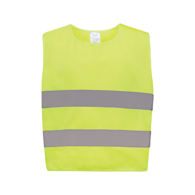 GRS RECYCLED PET HIGH-VISIBILITY SAFETY VEST 3-6 YEARS in Yellow.