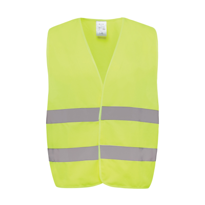 GRS RECYCLED PET HIGH-VISIBILITY SAFETY VEST in Yellow.