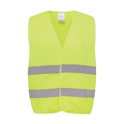 Picture of GRS RECYCLED PET HIGH-VISIBILITY SAFETY VEST in Yellow.