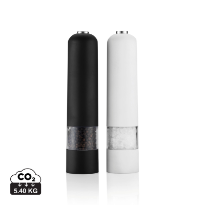 Picture of ELECTRIC PEPPER AND SALT MILL SET in White