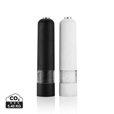 Picture of ELECTRIC PEPPER AND SALT MILL SET in White.