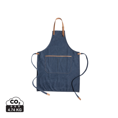 Picture of DELUXE CANVAS CHEF APRON in Blue.