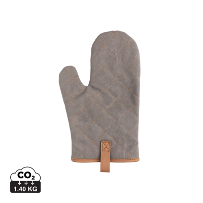 Picture of DELUXE CANVAS OVEN MITT in Grey.