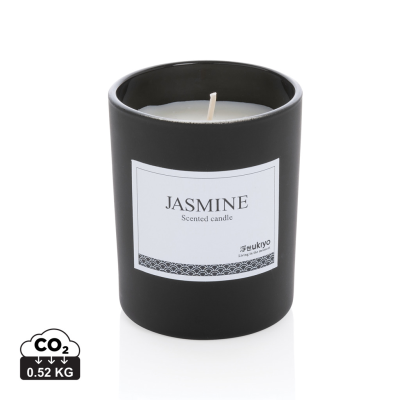 Picture of UKIYO SMALL SCENTED CANDLE in Glass in Black.