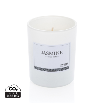 Picture of UKIYO SMALL SCENTED CANDLE in Glass in White.