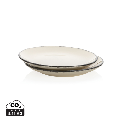 Picture of UKIYO DINNER PLATE SET OF 2 in White, Black