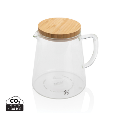 Picture of UKIYO BOROSILICATE GLASS CARAFE with Bamboo Lid 1.