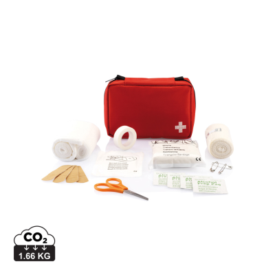 Picture of MAIL SIZE FIRST AID KIT in Red.