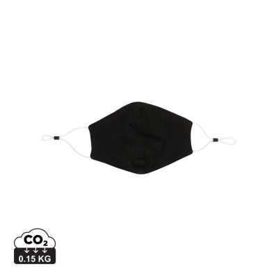 Picture of REUSABLE 2-PLY COTTON FACE MASK in Black.