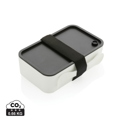 Picture of GRS RPP LUNCH BOX with Spork in White.