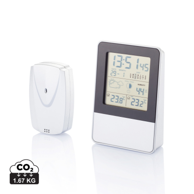 Picture of INDOOR & OUTDOOR WEATHER STATION in Silver.