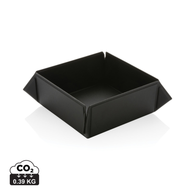 Picture of SWISS PEAK RCS RECYCLED PU FOLDING MAGNETIC STORAGE TRAY in Black