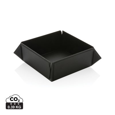 Picture of SWISS PEAK RCS RECYCLED PU FOLDING MAGNETIC STORAGE TRAY in Black.