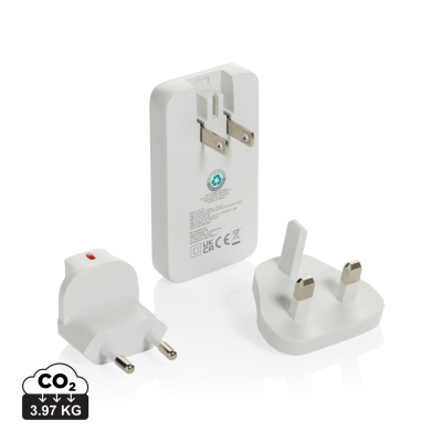 Picture of FLUXO RCS 65W FLAT GAN CHARGER with Universal Connectors in White