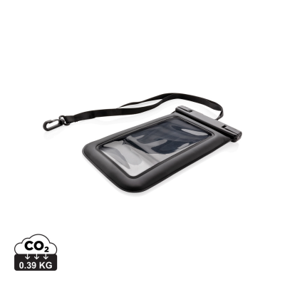 Picture of IPX8 WATERPROOF FLOATING PHONE POUCH in Black.