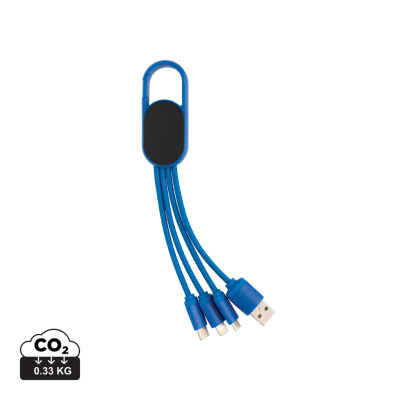 Picture of 4-IN-1 CABLE with Carabiner Clip in Blue