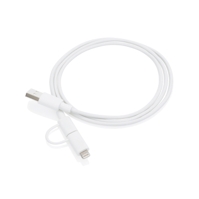 Picture of 2-IN-1 CABLE MFI LICENSED in White