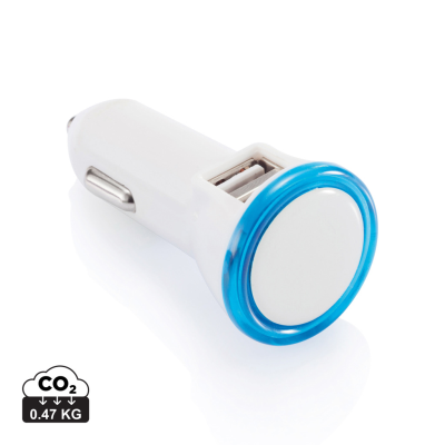 Picture of POWERFUL DUAL PORT CAR CHARGER in Blue.