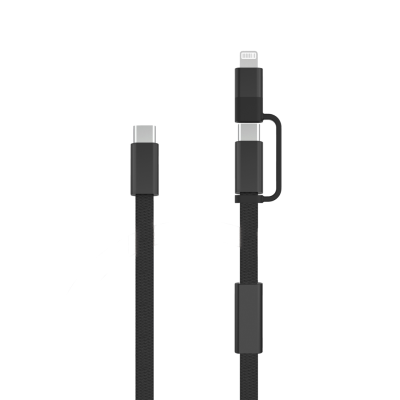 Picture of ARC RCS 60W 120 CM 2-IN-1 FAST CHARGER CABLE in Black