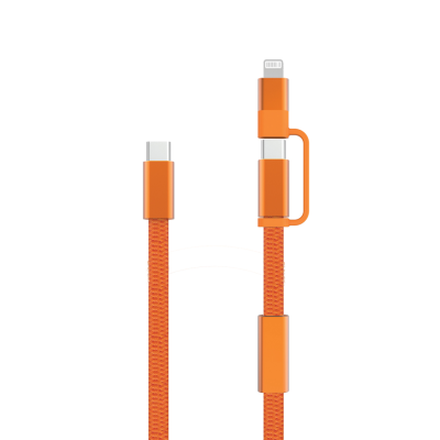 Picture of ARC RCS 60W 120 CM 2-IN-1 FAST CHARGER CABLE in Orange