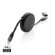 Picture of TERRA RCS RECYCLED ALUMINIUM METAL RETRACTABLE 240W 2-IN-1 CABLE in Black