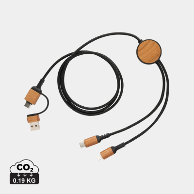 Picture of OHIO RCS CERTIFIED RECYCLED PLASTIC 6-IN-1 CABLE in Black.