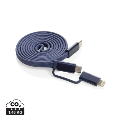 Picture of ARC RCS RECYCLED ULTRA-THIN 60W 2 in 1 Magnetic Cable in Blue