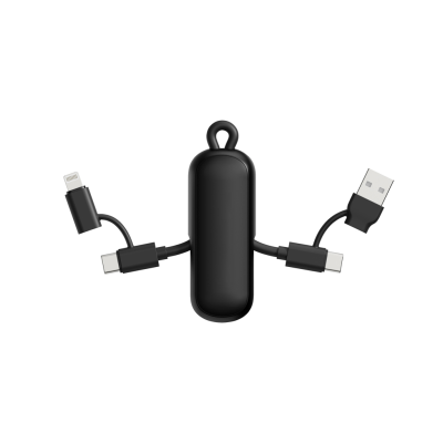 Picture of URBAN VITAMIN DUBLIN 100W 4 -IN-1 KEYRING CHAIN CABLE in Black